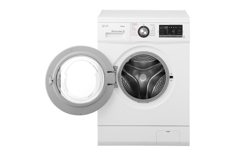 LG Lave-Linge 8KG | Moteur Direct Drive™ |  6 Motion Direct Drive™  | Steam | A+++-30%  | Smart Diagnosis™, LG F84G62WHS